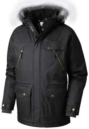 Columbia Men Black Omni-Heat Reflective Barlow Pass 550 TurboDown Down Jacket