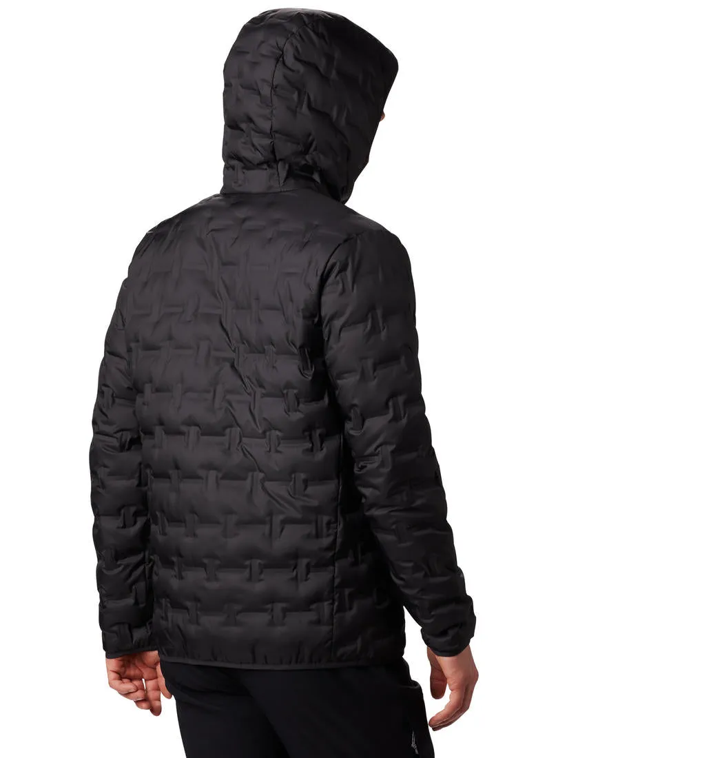 Columbia Men Black Omni-Heat Reflective Delta Ridge Hooded Down Jacket
