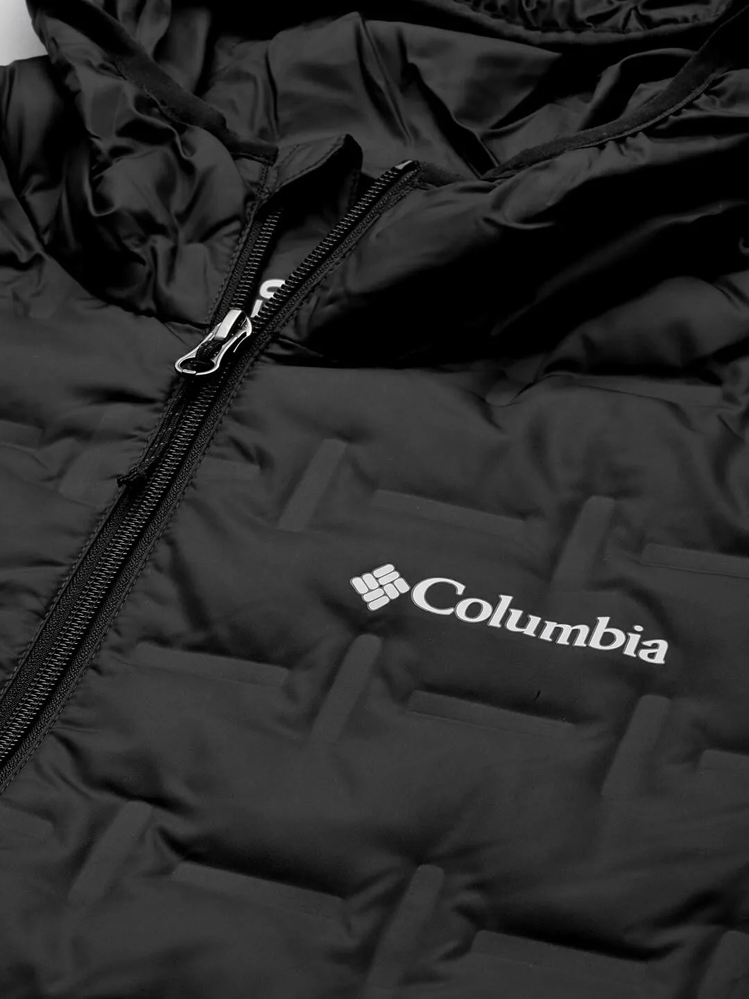 Columbia Men Black Omni-Heat Reflective Delta Ridge Hooded Down Jacket