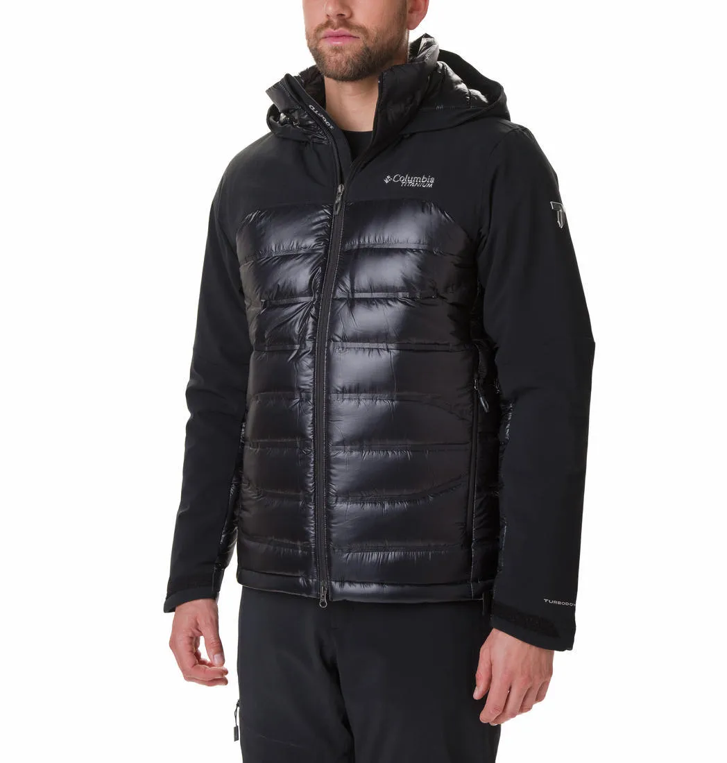 Columbia Men Black Omni-Heat Reflective Heatzone 1000 Turbo D Down Jacket