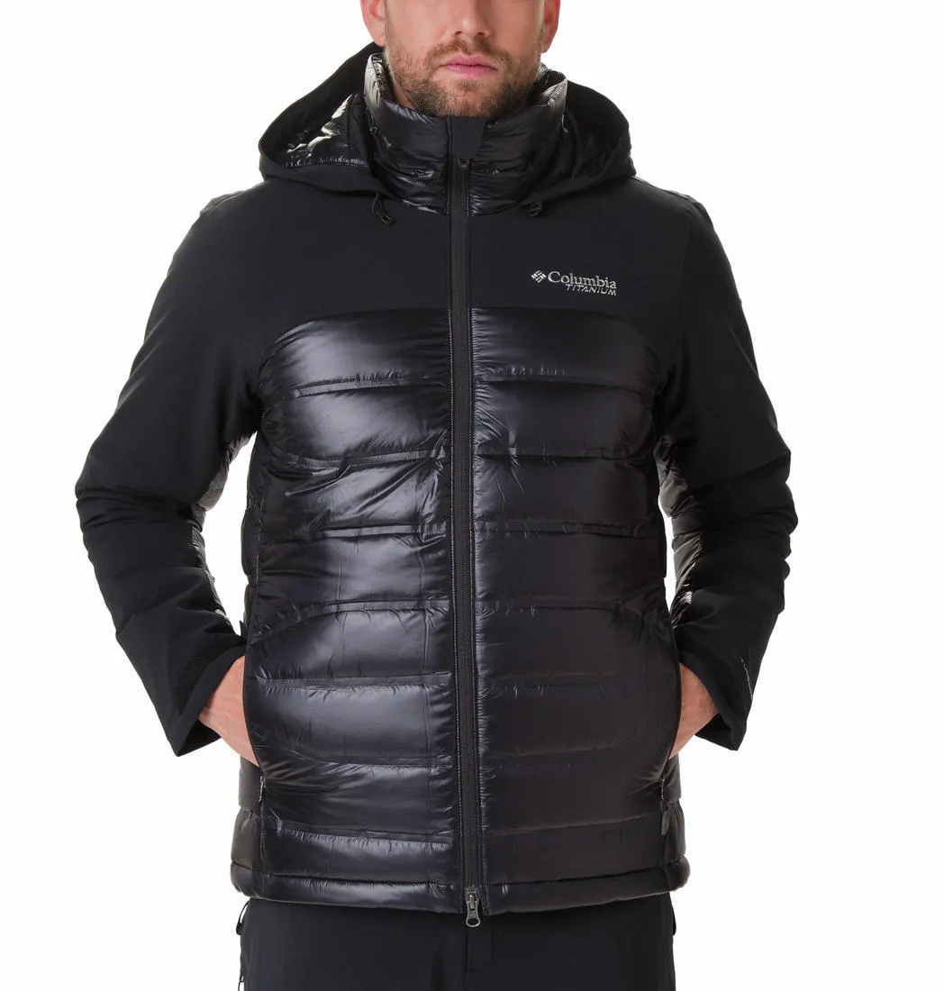 Columbia Men Black Omni-Heat Reflective Heatzone 1000 Turbo D Down Jacket