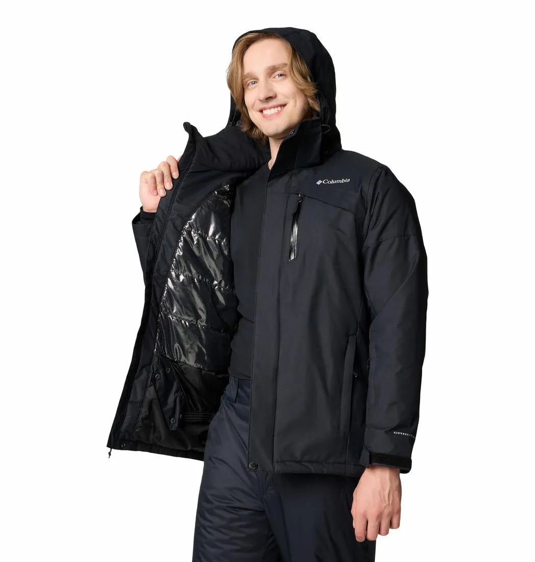 Columbia Men Black Omni-Heat Reflective Last Tracks II Jacket
