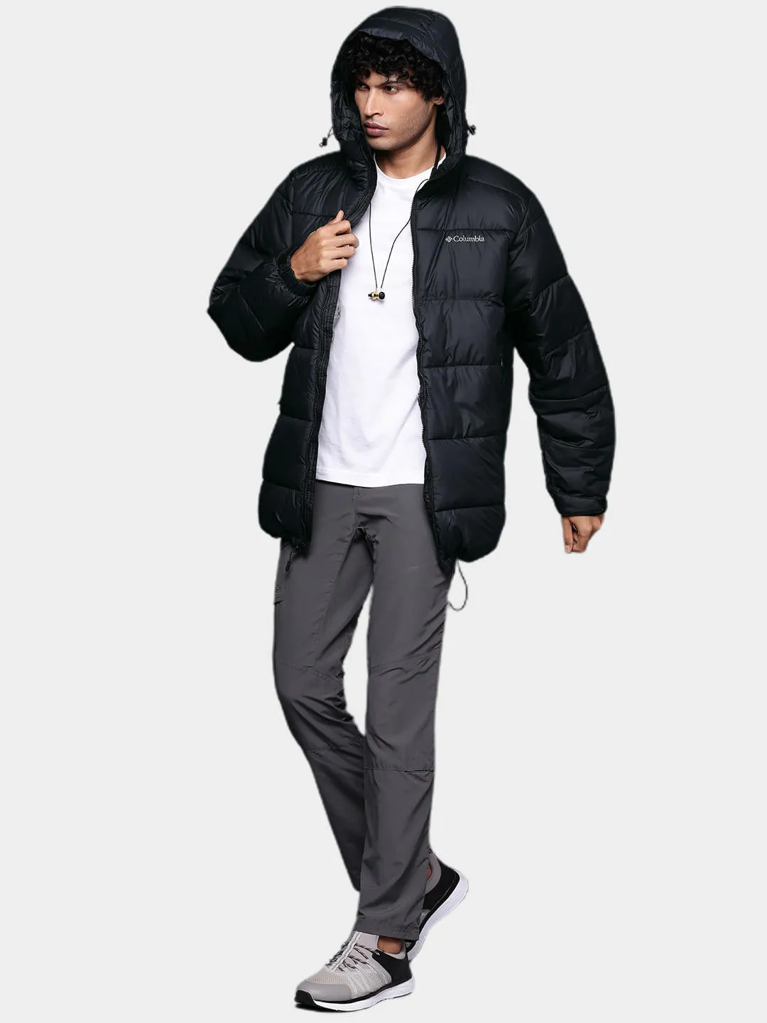 Columbia Men Black Omni-Heat Reflective Pike Lake Parka Parka Jacket