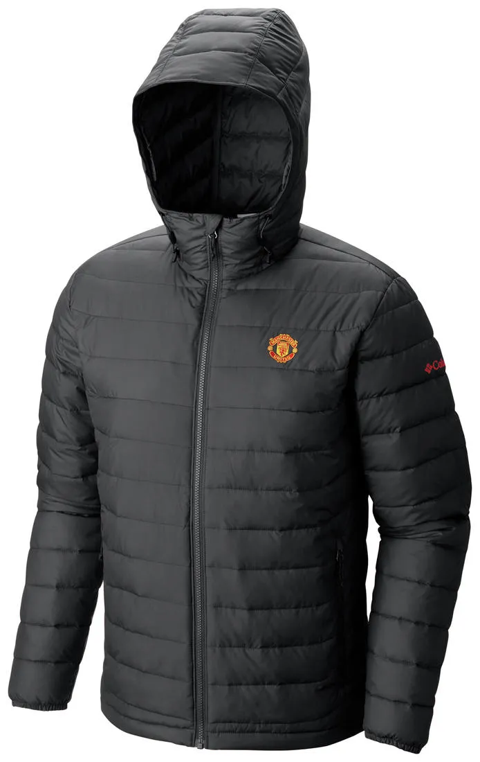 Columbia Men Black Omni-Heat Reflective Powder Lite Hooded Jacket