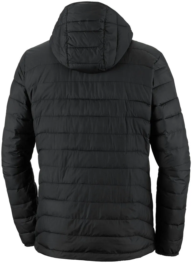 Columbia Men Black Omni-Heat Reflective Powder Lite Hooded Jacket