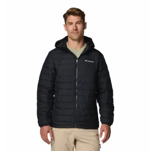 Columbia Men Black Omni-Heat Reflective Powder Lite II Hooded Jacket