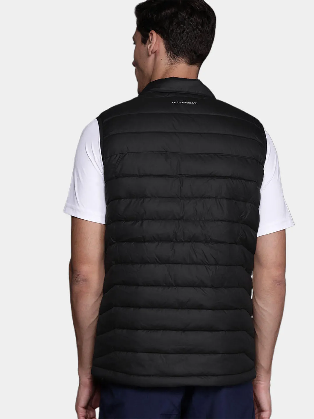 Columbia Men Black Omni-Heat Reflective Powder Lite Vest