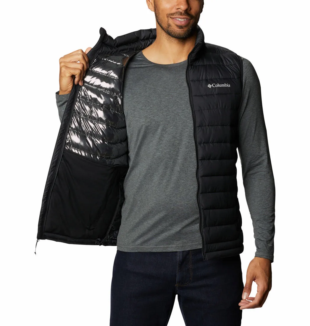 Columbia Men Black Omni-Heat Reflective Powder Lite Vest
