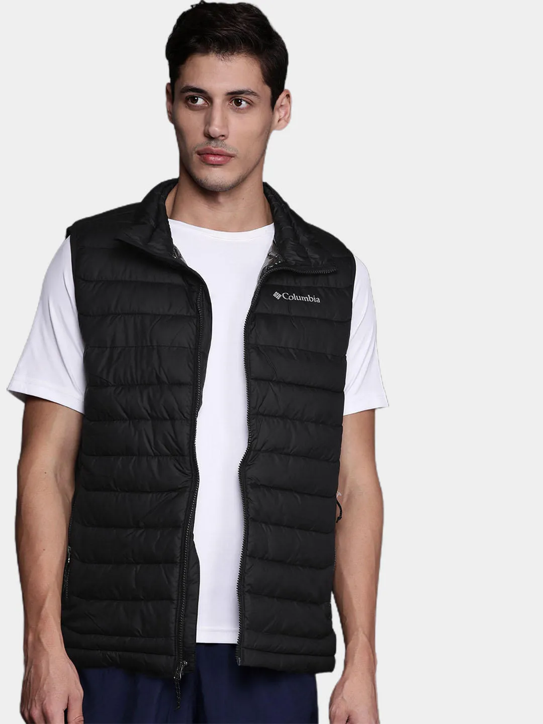 Columbia Men Black Omni-Heat Reflective Powder Lite Vest