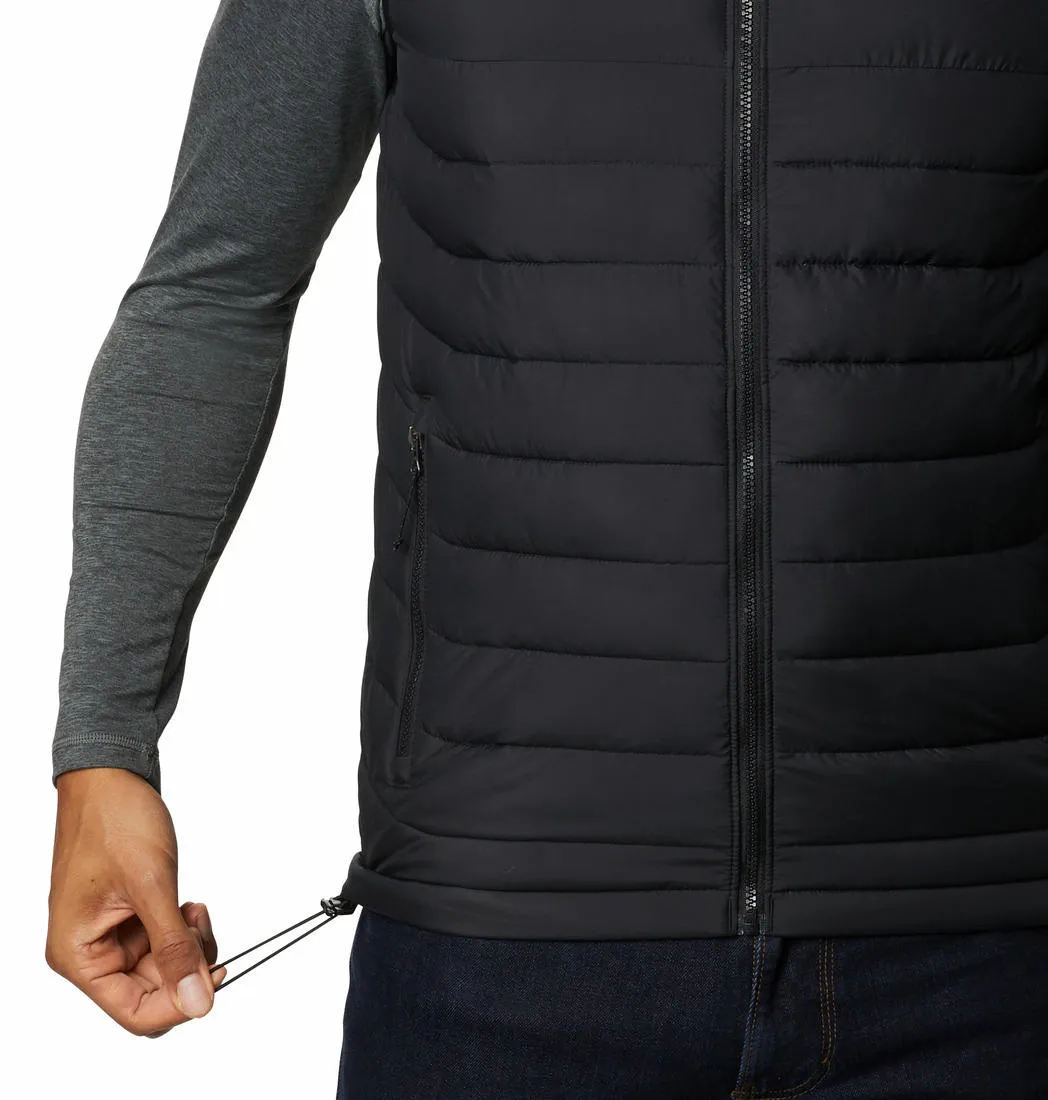 Columbia Men Black Omni-Heat Reflective Powder Lite Vest