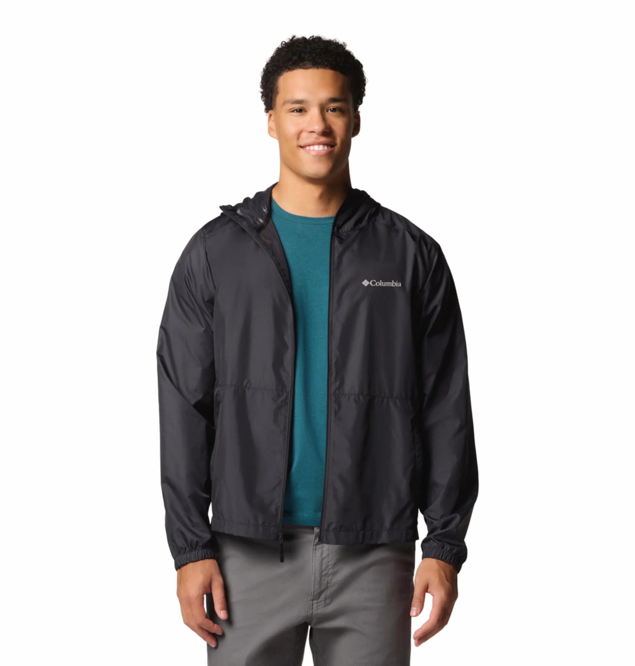 Columbia Men Black Omni-Shade Flashback II Windbreaker Jacket