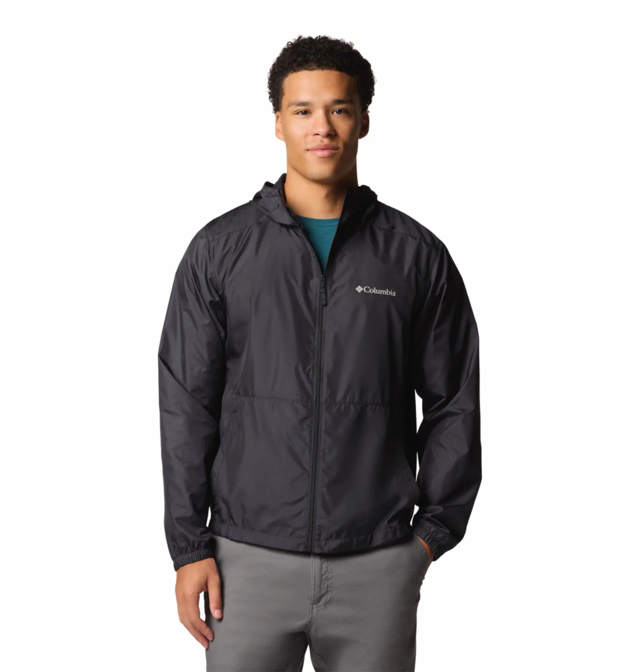 Columbia Men Black Omni-Shade Flashback II Windbreaker Jacket