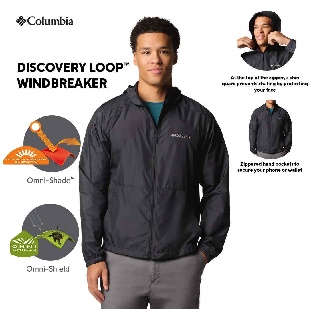 Columbia Men Black Omni-Shade Flashback II Windbreaker Jacket