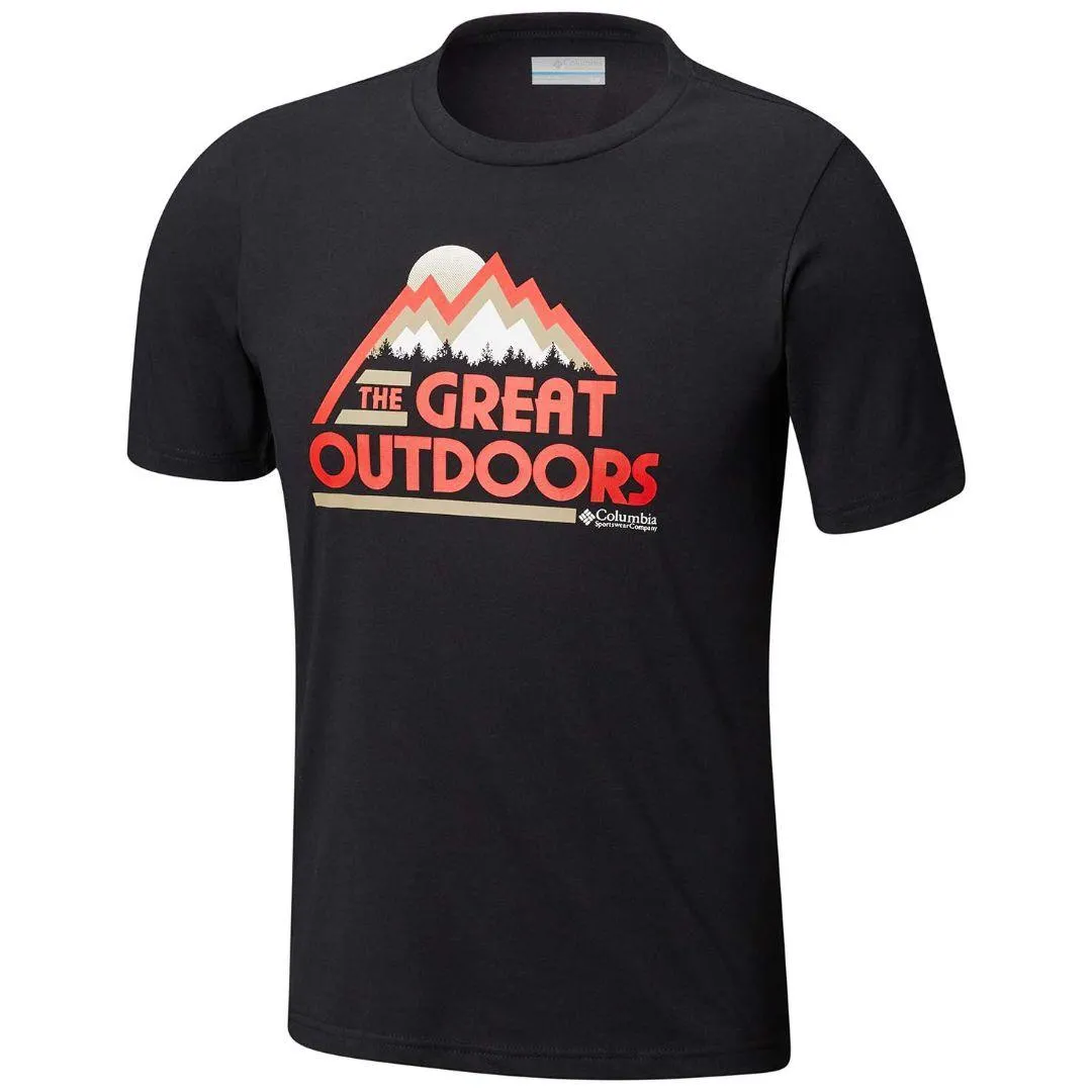 Columbia Men Black Omni-Shade Hunters Canyon Tshirt