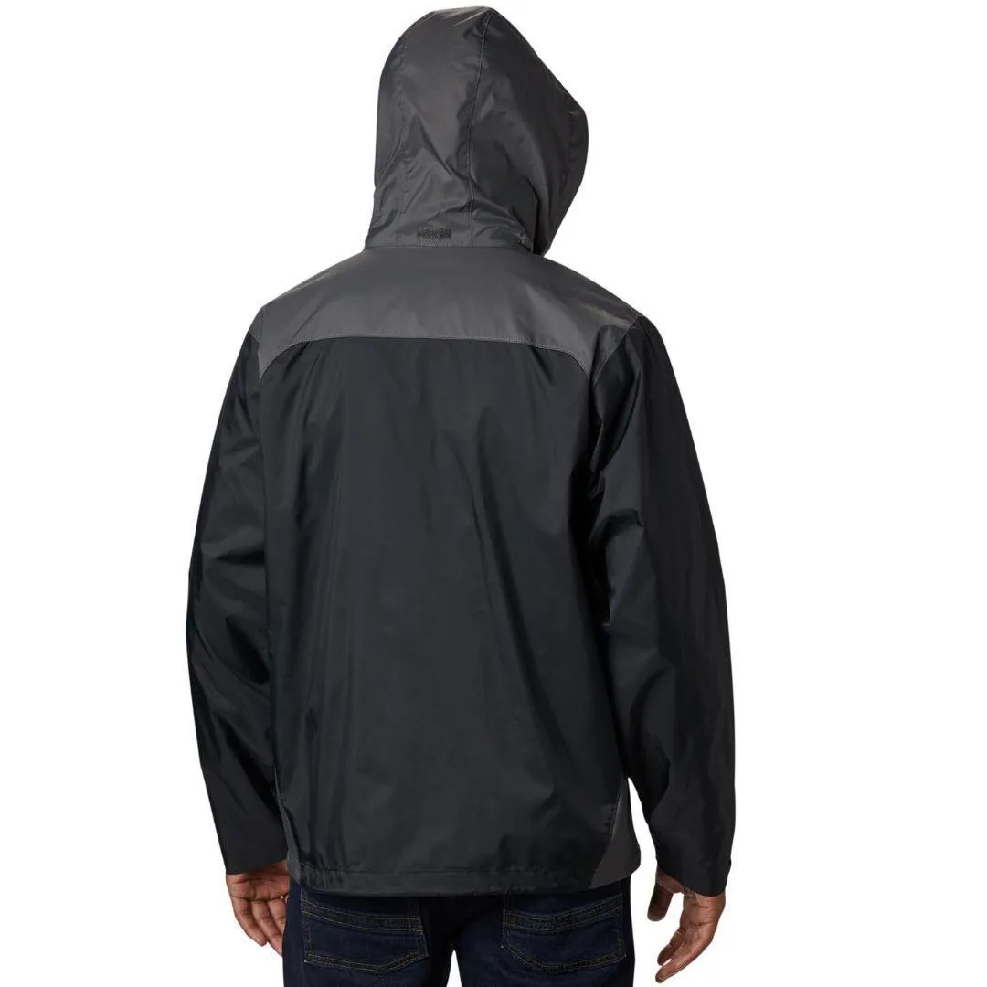 Columbia Men Black Omni-Shield Glennaker Lake Rain Waterproof Rain Jacket