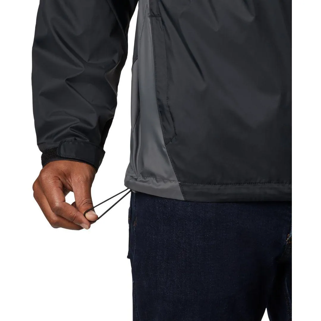Columbia Men Black Omni-Shield Glennaker Lake Rain Waterproof Rain Jacket