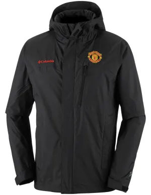 Columbia Men Black Omni-Tech Pouring Adventure Waterproof Rain Jacket