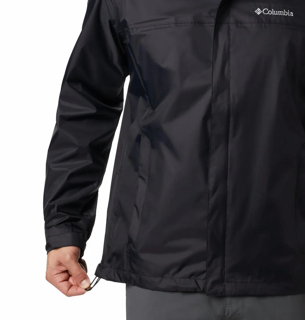 Columbia Men Black Omni-Tech Watertight II Waterproof Rain Jacket