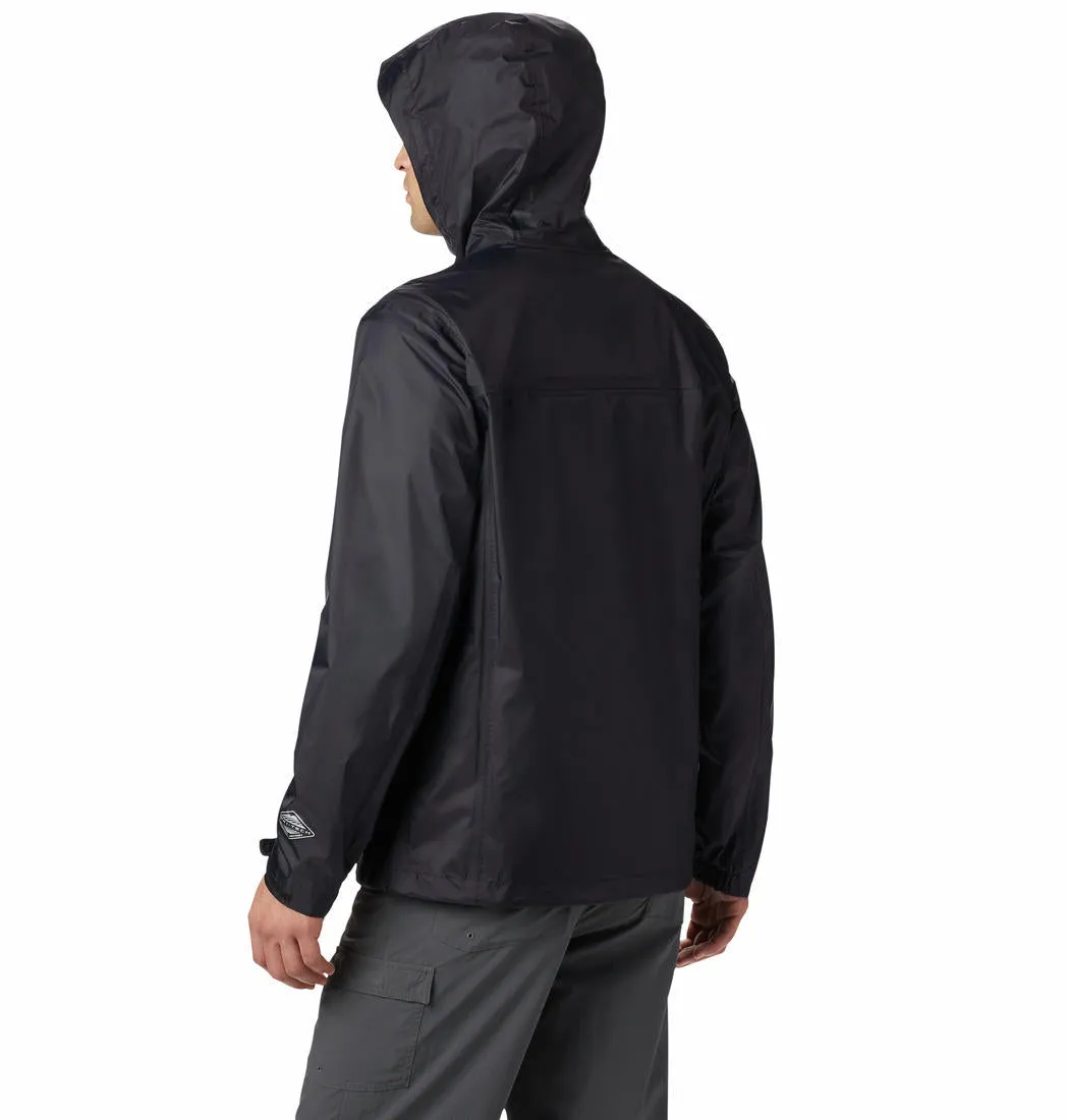 Columbia Men Black Omni-Tech Watertight II Waterproof Rain Jacket