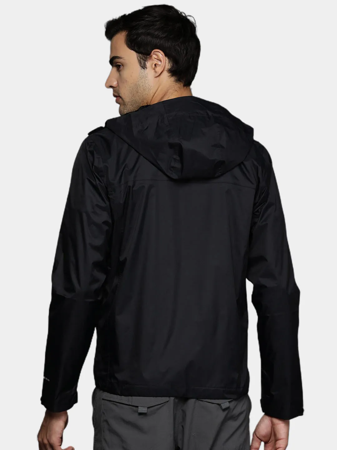 Columbia Men Black Omni-Tech Watertight II Waterproof Rain Jacket