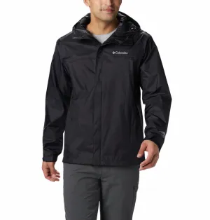 Columbia Men Black Omni-Tech Watertight II Waterproof Rain Jacket