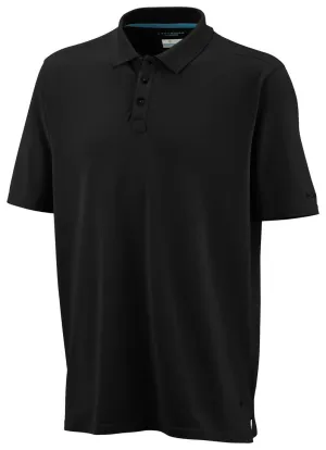 Columbia Men Black Omni-Wick Elm Creek Polo Tshirt
