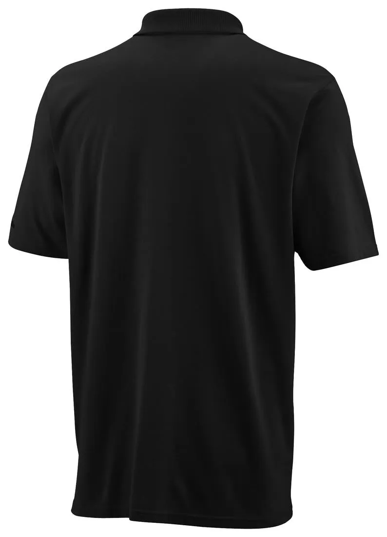 Columbia Men Black Omni-Wick Elm Creek Polo Tshirt