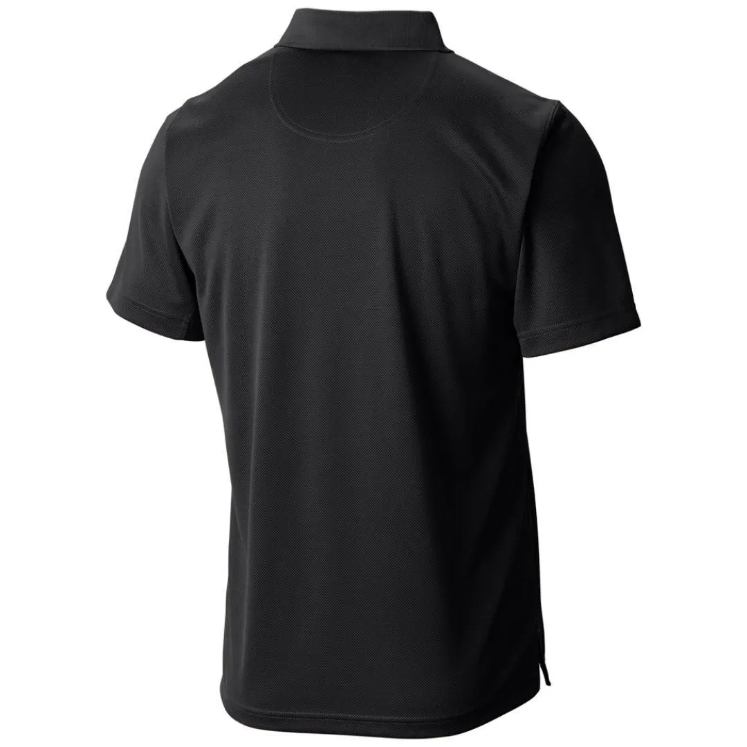 Columbia Men Black Omni-Wick New Utilizer Polo Tshirt