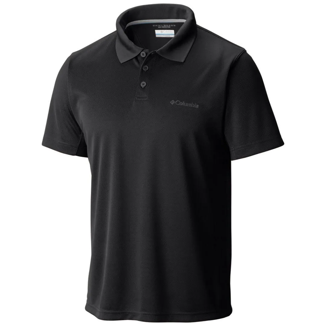 Columbia Men Black Omni-Wick New Utilizer Polo Tshirt