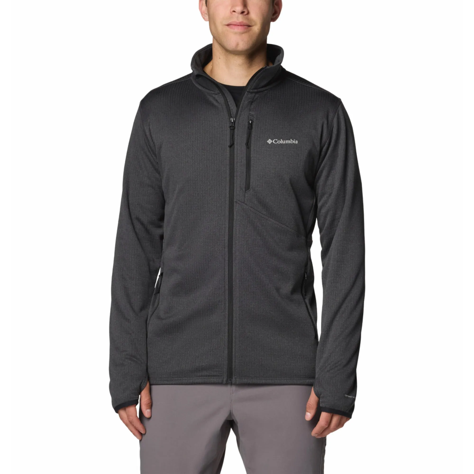 Columbia Men Black Omni-Wick Park View Fleece Jacket