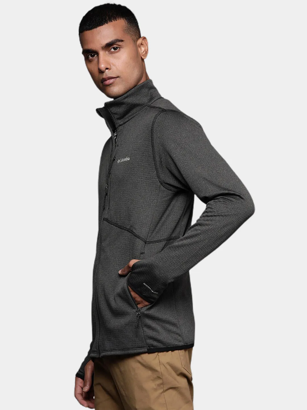 Columbia Men Black Omni-Wick Park View Fleece Jacket