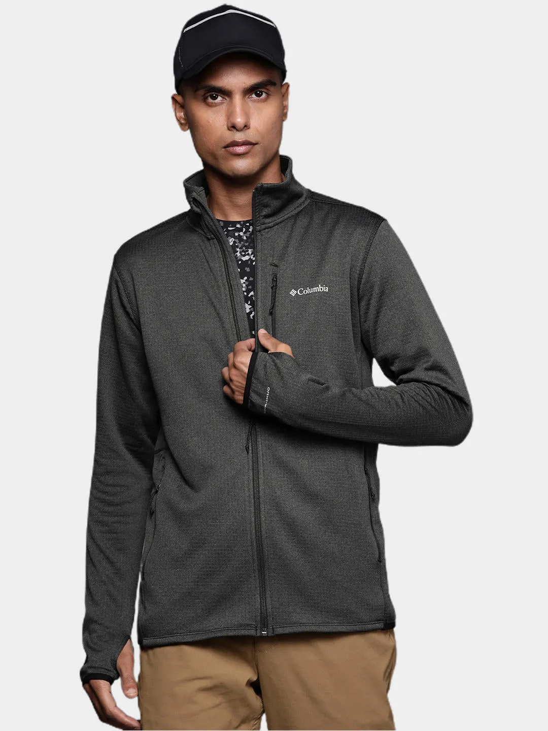 Columbia Men Black Omni-Wick Park View Fleece Jacket