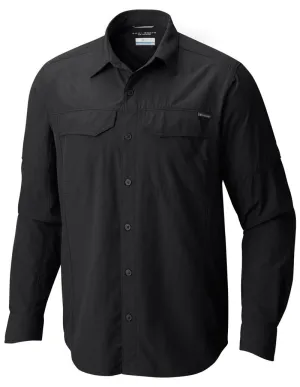 Columbia Men Black Omni-Wick Silver Ridge Long Sleeve Shirt