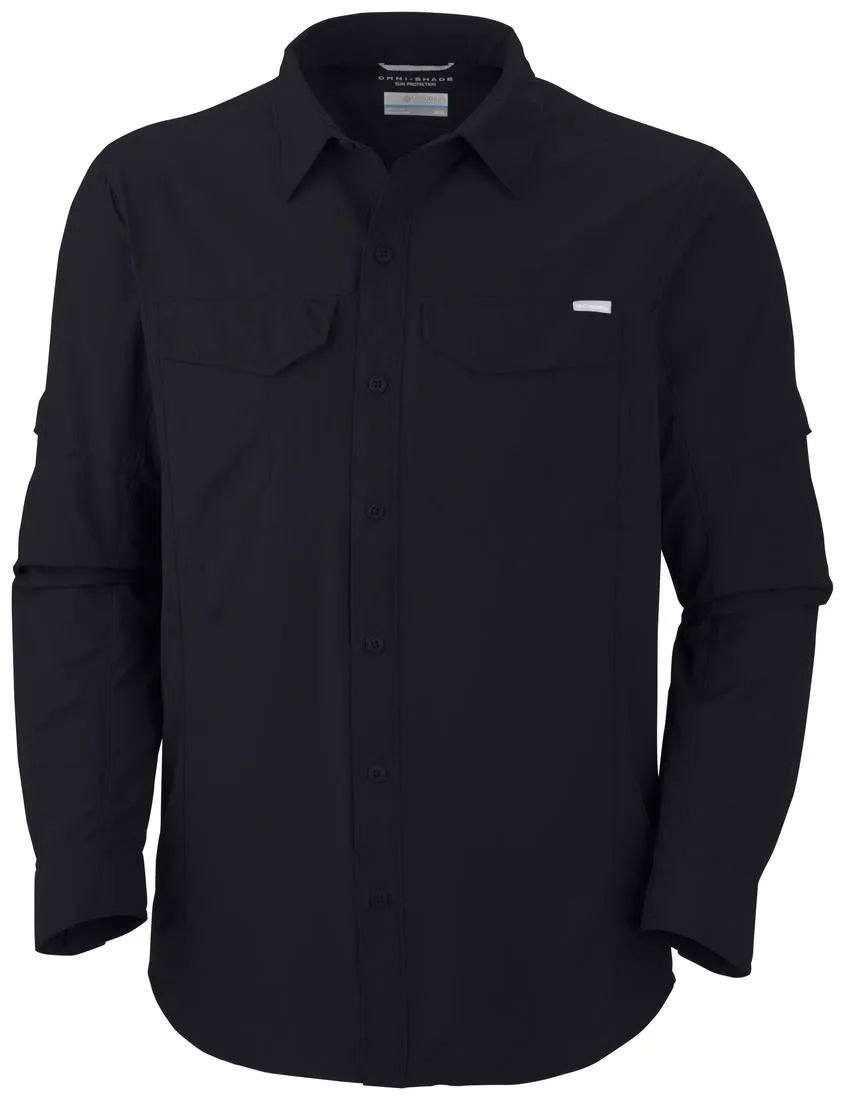 Columbia Men Black Omni-Wick Silver Ridge Long Sleeve Shirt