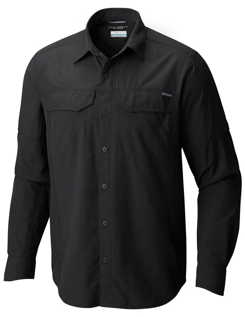 Columbia Men Black Omni-Wick Silver Ridge Long Sleeve Shirt