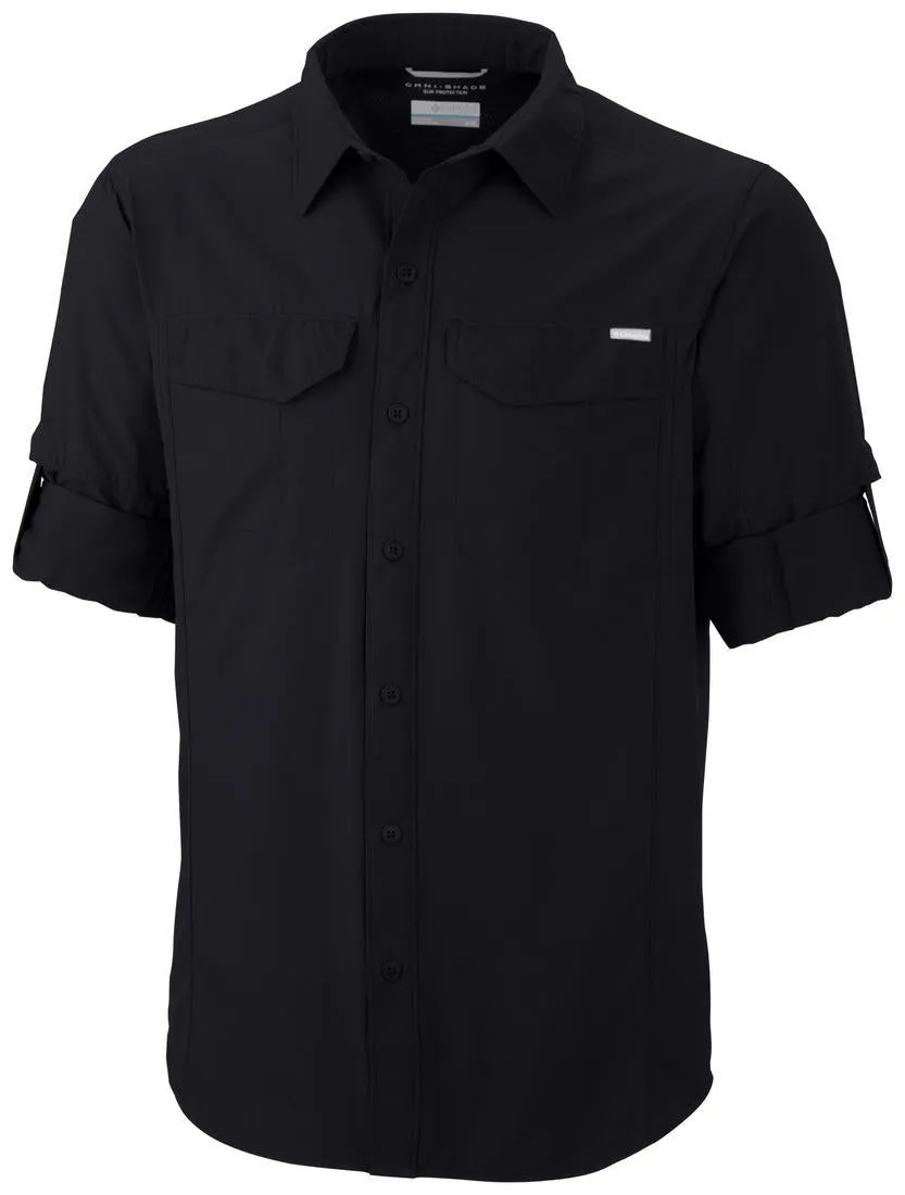 Columbia Men Black Omni-Wick Silver Ridge Long Sleeve Shirt