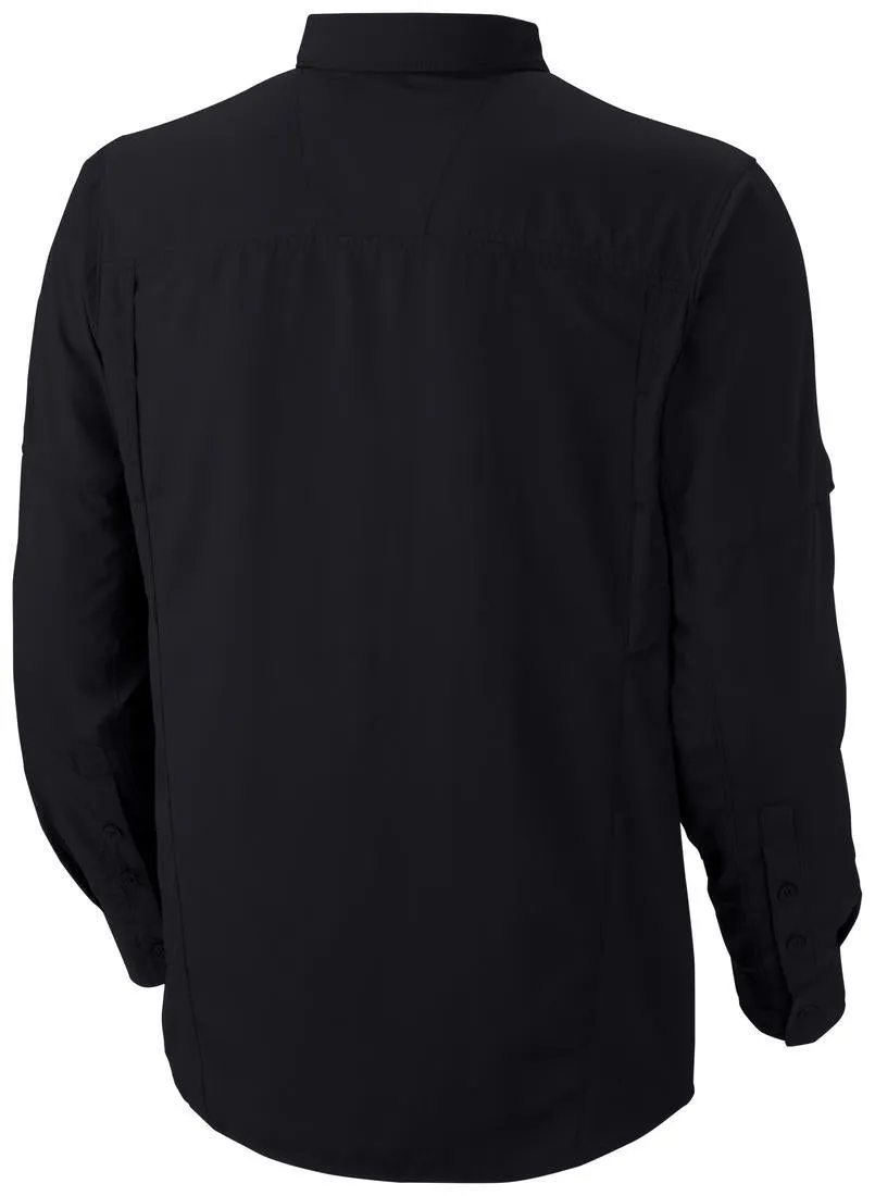 Columbia Men Black Omni-Wick Silver Ridge Long Sleeve Shirt