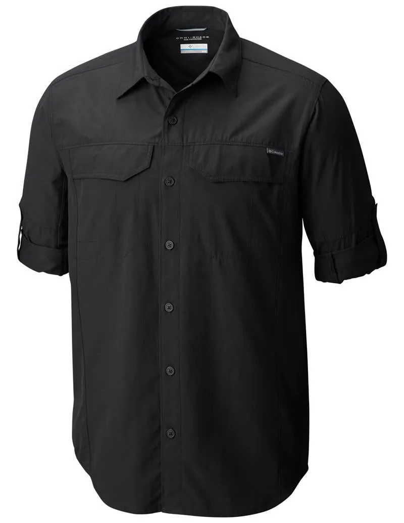 Columbia Men Black Omni-Wick Silver Ridge Long Sleeve Shirt