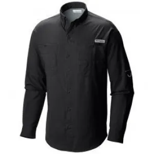 Columbia Men Black Omni-Wick Tamiami II Long Sleeve Shirt