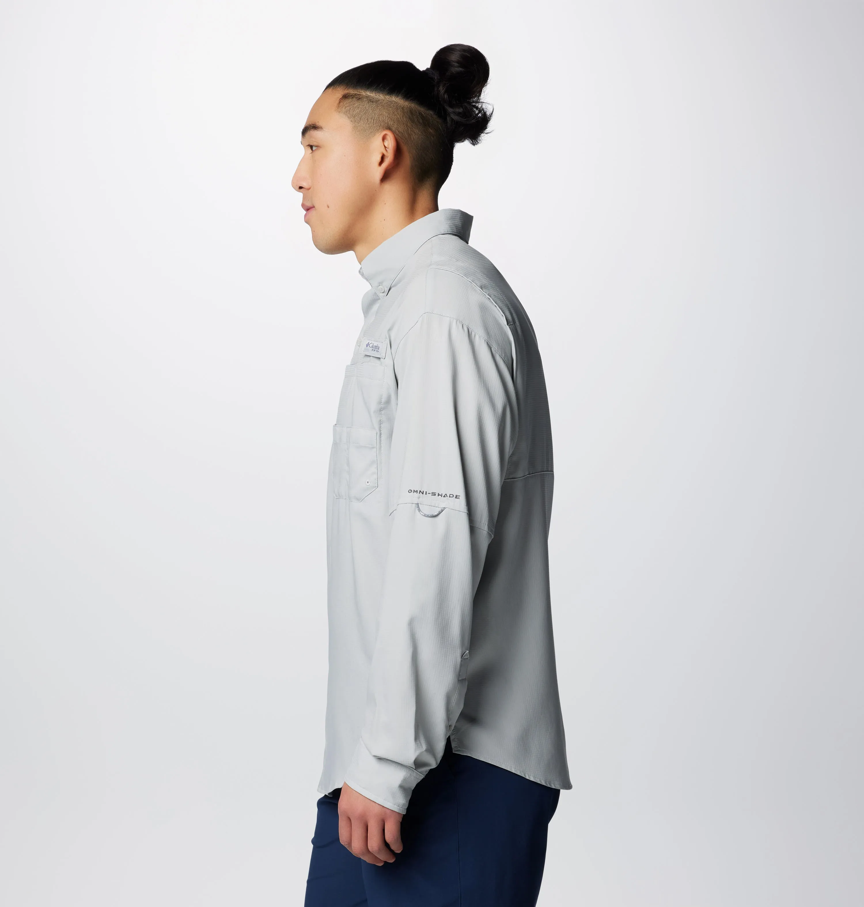 Columbia Men Black Omni-Wick Tamiami II Long Sleeve Shirt
