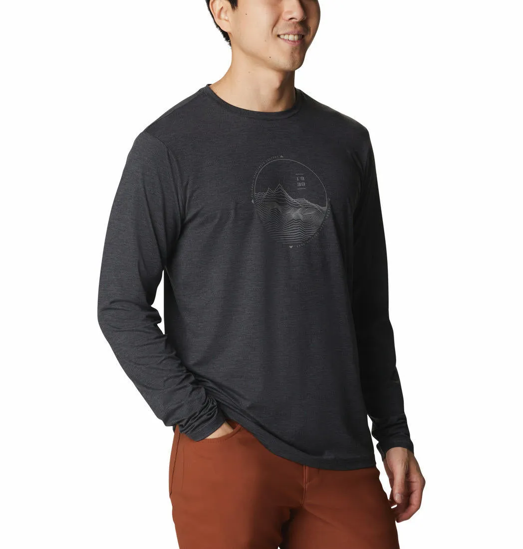 Columbia Men Black Omni-Wick Tech Trail Graphic Tshirt