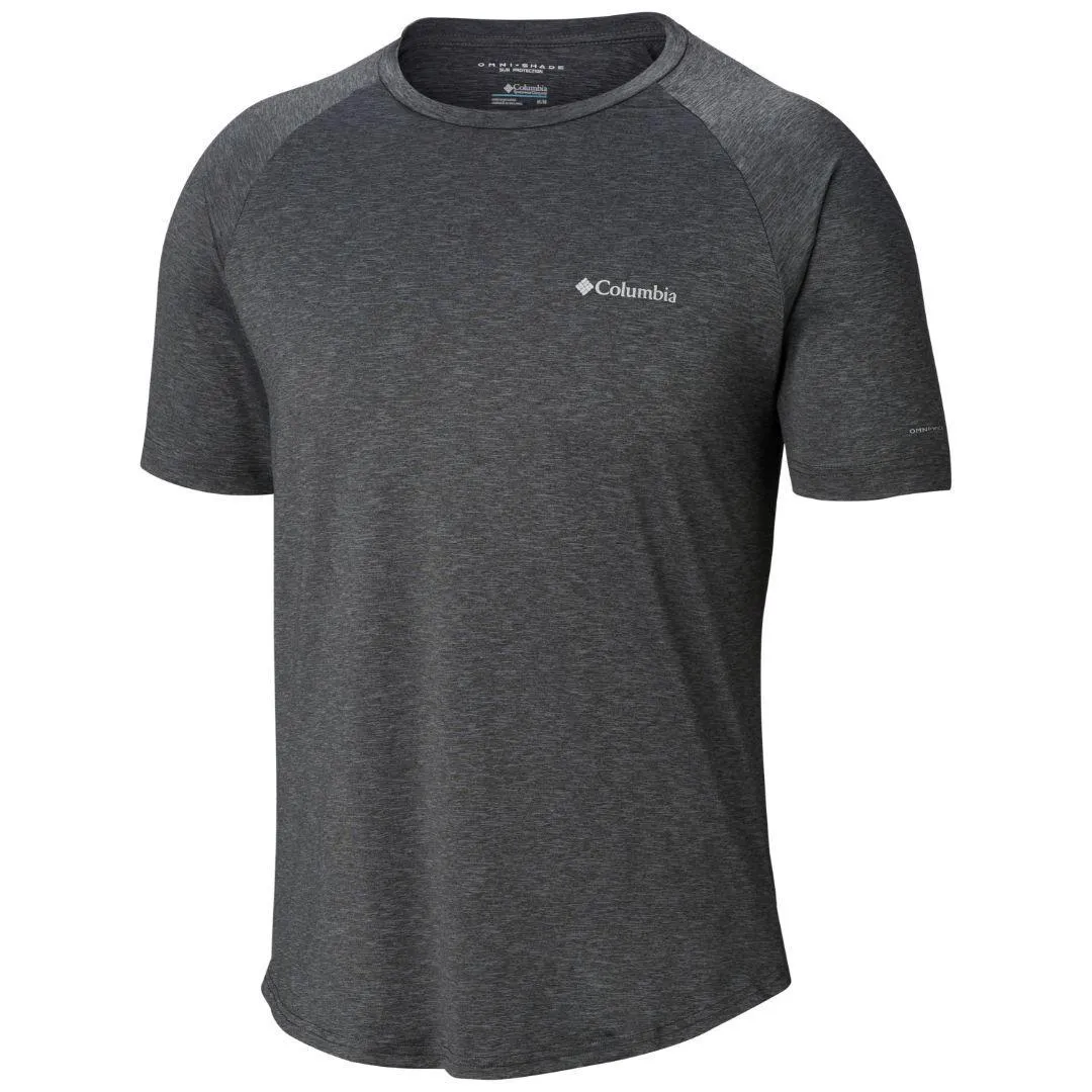 Columbia Men Black Omni-Wick Tech Trail II Crew Tshirt