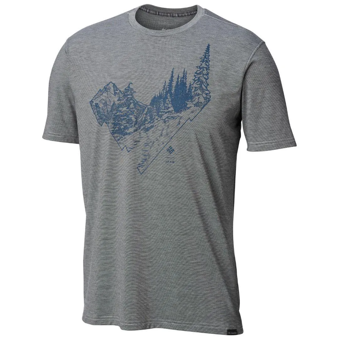 Columbia Men Black Omni-Wick Trail Shaker II Tshirt