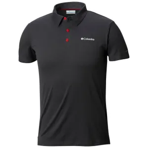 Columbia Men Black Omni-Wick Triple Canyon Tech Polo Tshirt