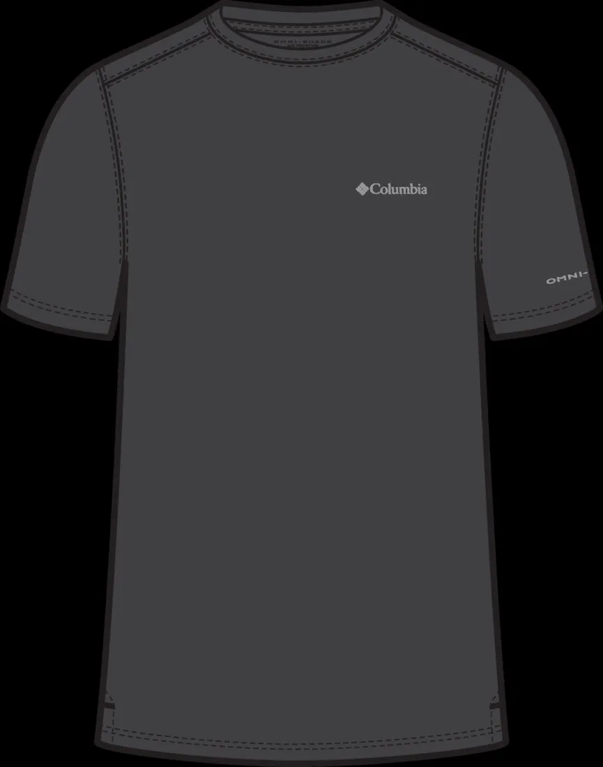 Columbia Men Black Omni-Wick Utilizer Crew Tshirt