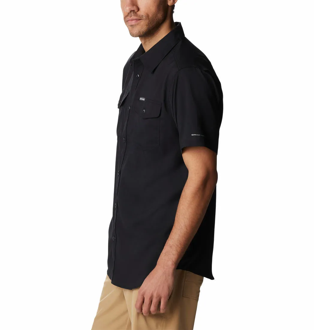 Columbia Men Black Omni-Wick Utilizer II Short Sleeve Shirt
