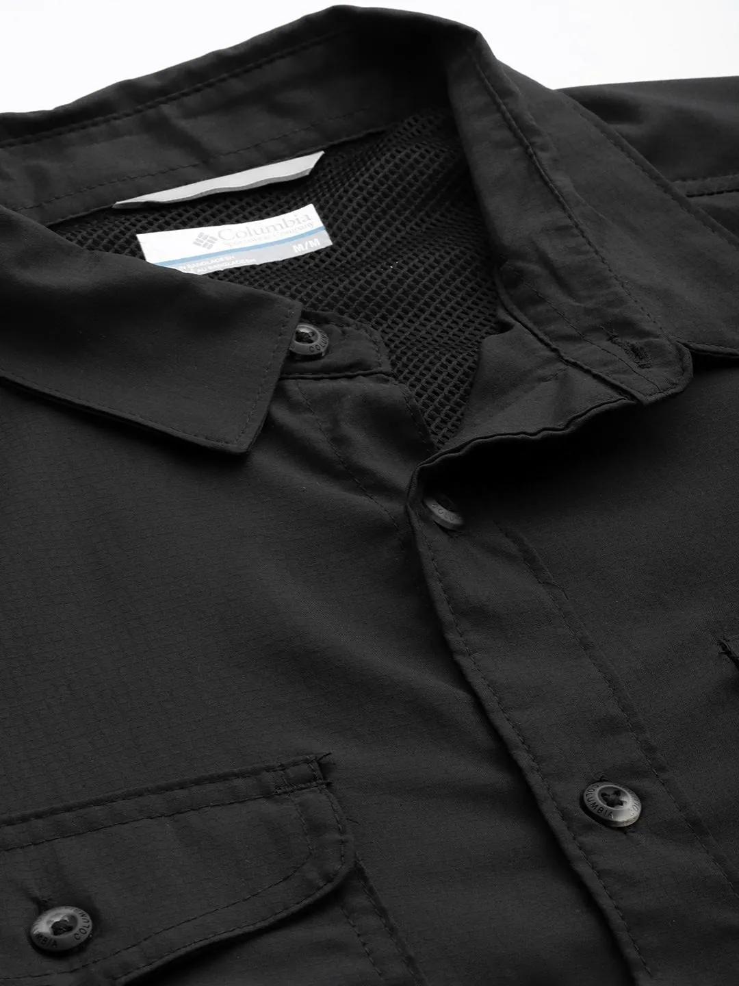 Columbia Men Black Omni-Wick Utilizer II Short Sleeve Shirt