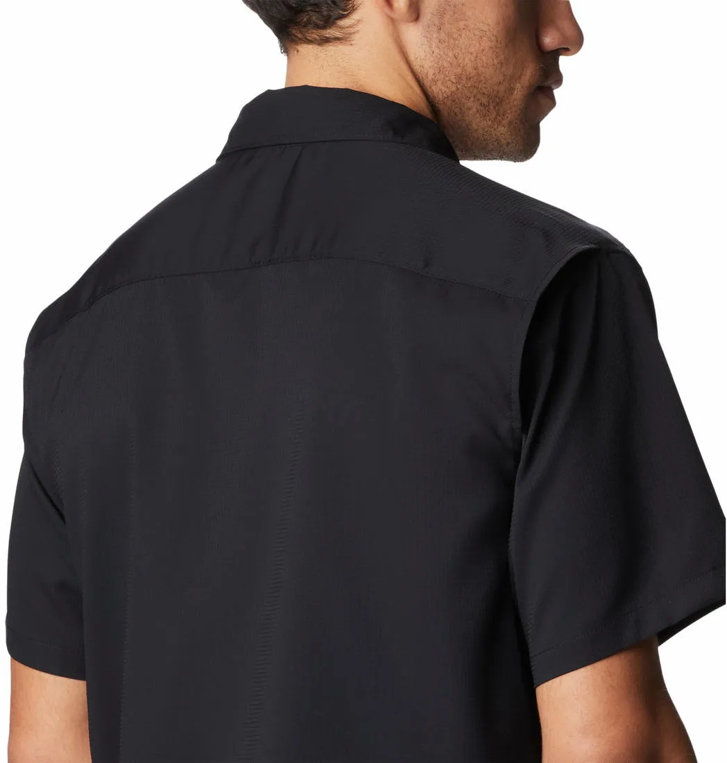 Columbia Men Black Omni-Wick Utilizer II Short Sleeve Shirt