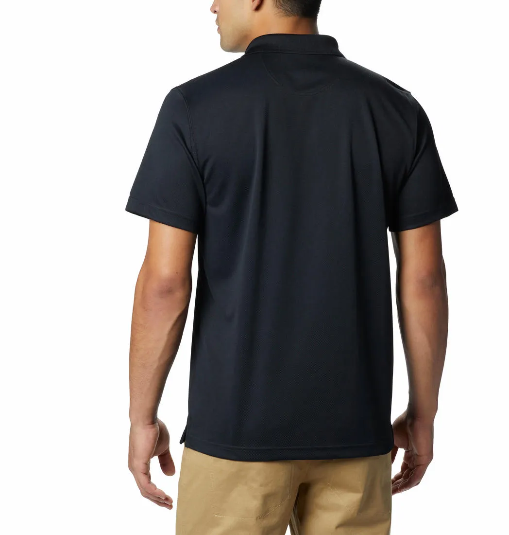 Columbia Men Black Omni-Wick Utilizer Polo Tshirt