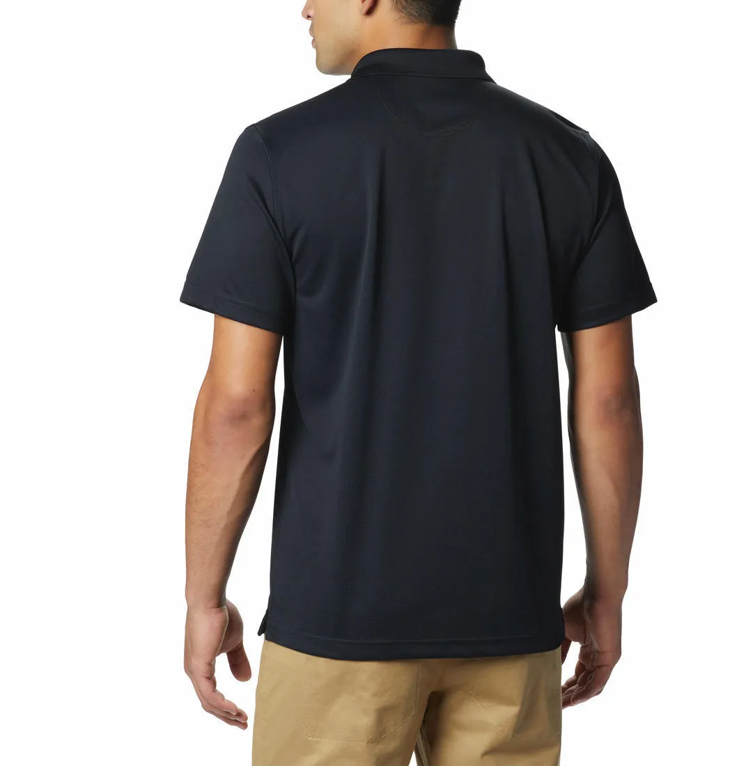 Columbia Men Black Omni-Wick Utilizer Polo Tshirt